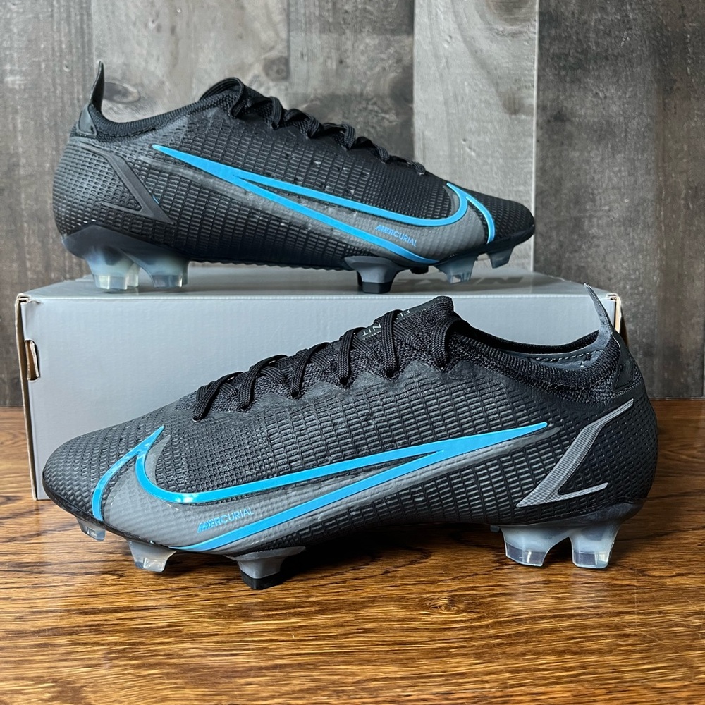 Nike Mercurial Vapor 14 Elite Black Iron Grey Blue cq7635-004 Mens Size 7
